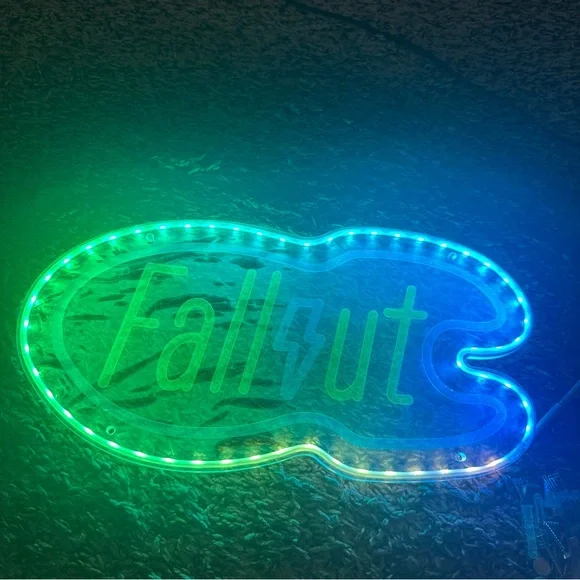 Colorful Fallout LED Sign - Picture 3 of 11